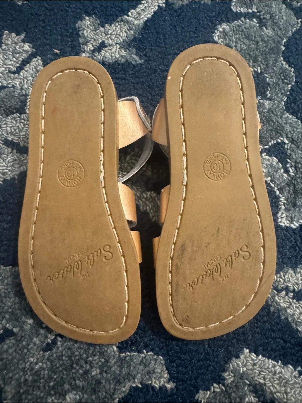 Kids' Rose Gold Strappy Sandals